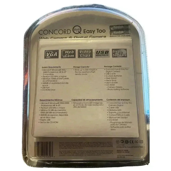 Concord eye Q Easy Too web camera &digital camera vintage 3 in 1 - Picture 2 of 2